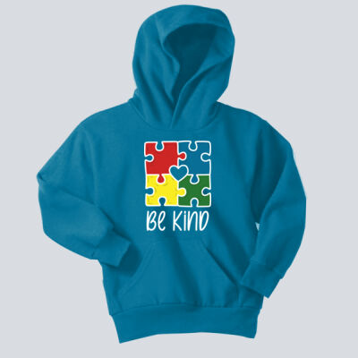 Youth - Be Kind Puzzle Hoodie - Autism Awareness Thumbnail