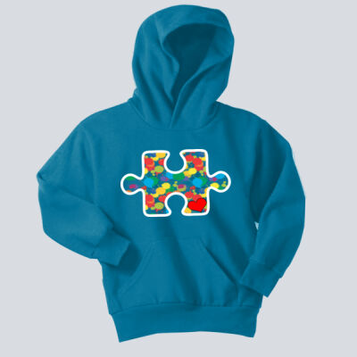 Youth - Puzzle Piece Hoodie - Autism Awareness Thumbnail