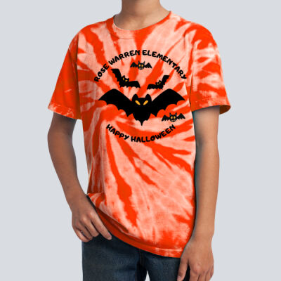 Youth Tie-Dye T-Shirt - Fall Holidays - Bats Thumbnail