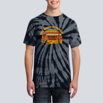 Adult Tie-Dye T-Shirt - Fall Holidays - Haunted House Thumbnail