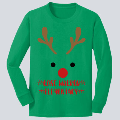 Youth Long Sleeve Shirt - Winter - Reindeer  Thumbnail