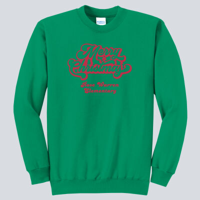 Adult Crewneck - Winter - Merry Christmas Red Thumbnail