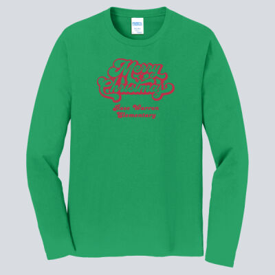 Adult Long Sleeve Shirt - Winter  - Merry Christmas Red Thumbnail