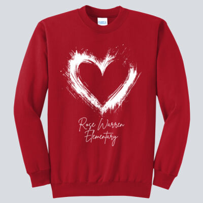 Adult Crewneck - Spring - Valentine's Heart Thumbnail