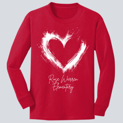 Youth Long Sleeve Shirt - Spring - Valentine's Heart Thumbnail