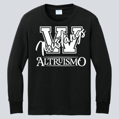 Youth Long Sleeve Shirt - House Altruismo - Mustangs Thumbnail